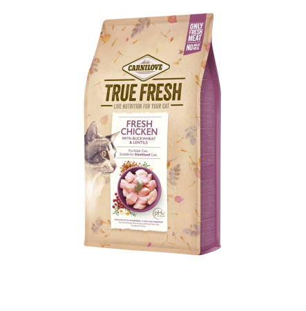 Carnilove Cat True Fresh Chicken with Buckwheat & Lentils 340г